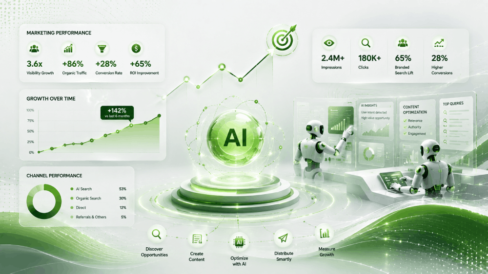 AI search visibility powered by AEO, GEO and SEO marketing strategies